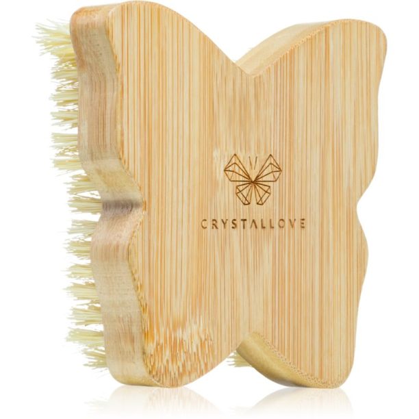 Crystallove Bamboo Butterfly Agave Body Brush четка за масаж за тяло 1 бр.