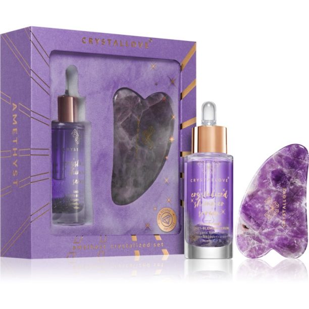 Crystallove Crystalized Amethyst Set комплект за грижа за лице на ниска цена