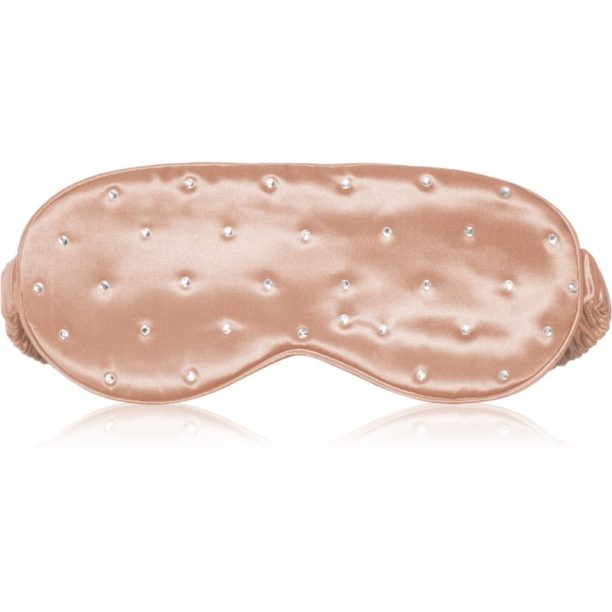 Crystallove Crystalized Silk Eye Mask маска за сън боя Rose Gold 1 бр. на ниска цена