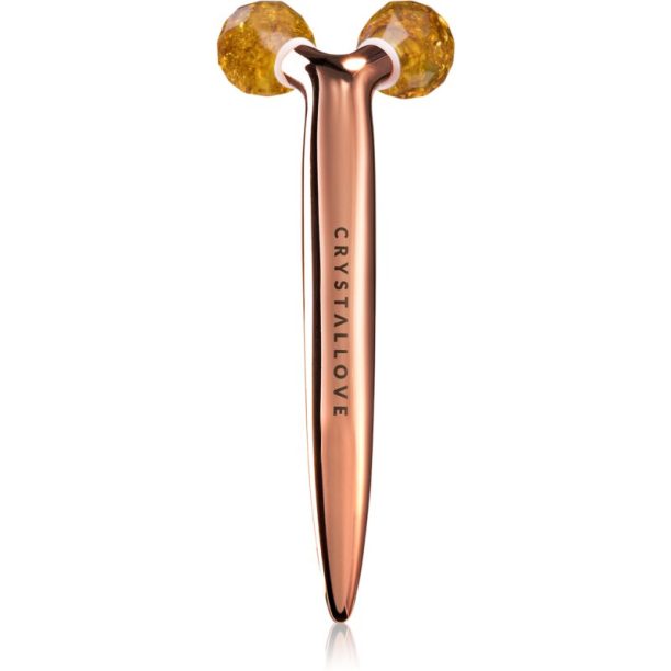 Crystallove Lemon Amber 3D Lift & Sculpt Facial Roller масажно приспособление за лице 1 бр.