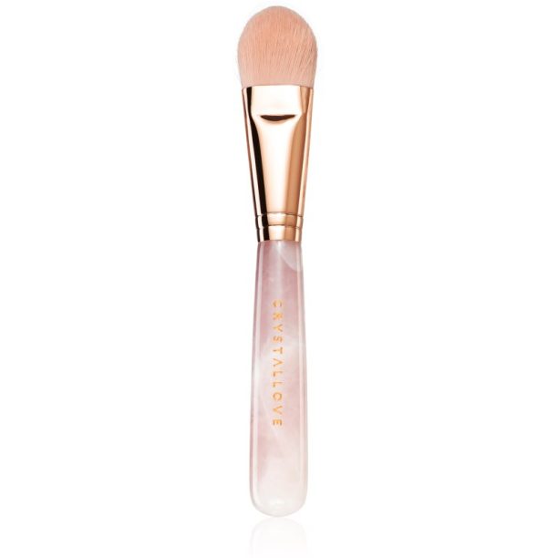 Crystallove Rose Quartz Mask Brush четка за грим за нанасяне на маска за лице 1 бр.