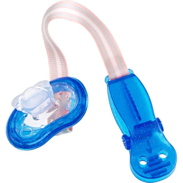 Curaprox Baby Dummy Holder клипс за биберон Blue 1 бр.