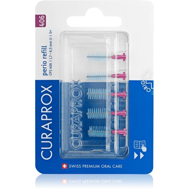 Curaprox CPS 406 Perio четки за междузъбно пространство 5 бр.