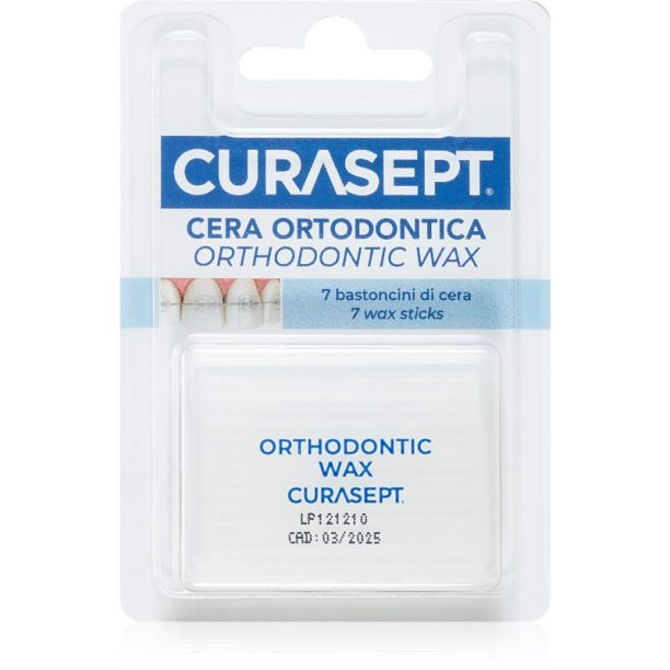 Curasept Orthodontic Wax ортодонтичен восък за брекети 7 бр.