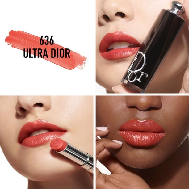 DIOR Dior Addict Refill бляскаво червило пълнител цвят 636 Ultra Dior 3