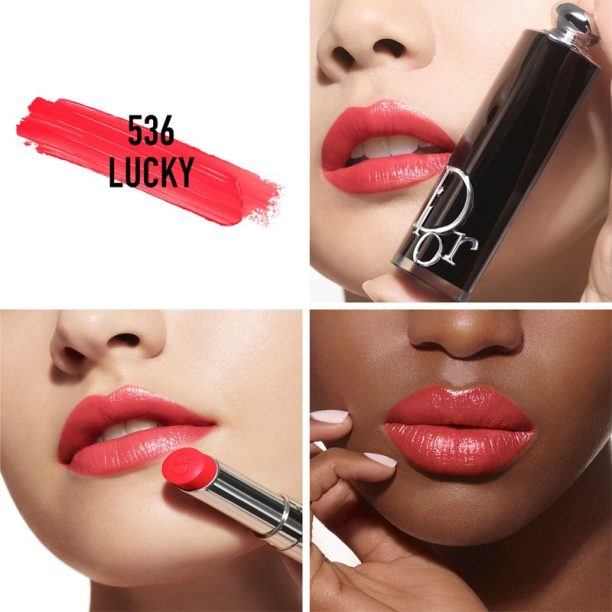 DIOR Dior Addict бляскаво червило сменяема цвят 536 Lucky 3