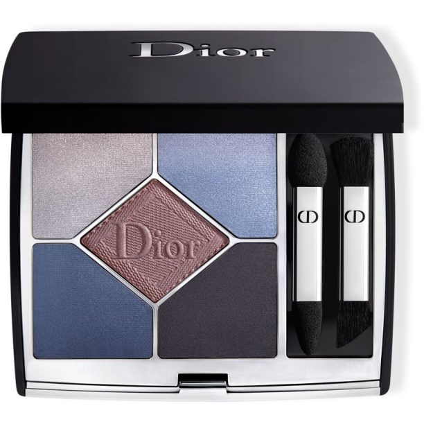 DIOR Diorshow 5 Couleurs Couture Velvet Limited Edition палитра сенки за очи цвят 189 Blue Velvet 7 гр. на ниска цена