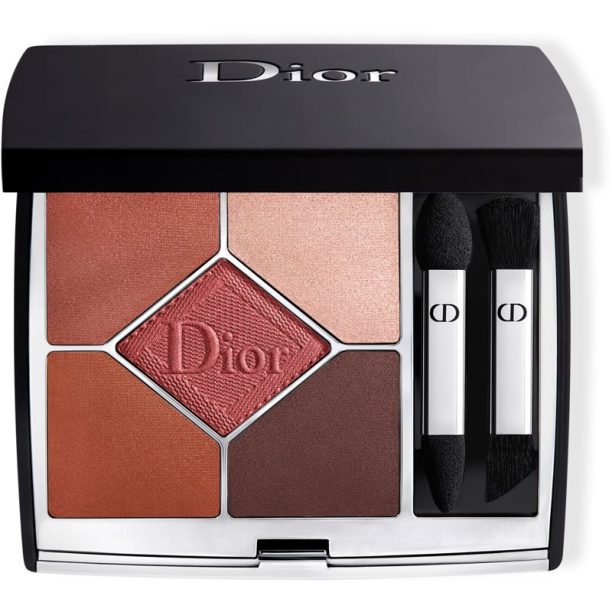 DIOR Diorshow 5 Couleurs Couture Velvet Limited Edition палитра сенки за очи цвят 869 Red Tartan 7 гр. на ниска цена