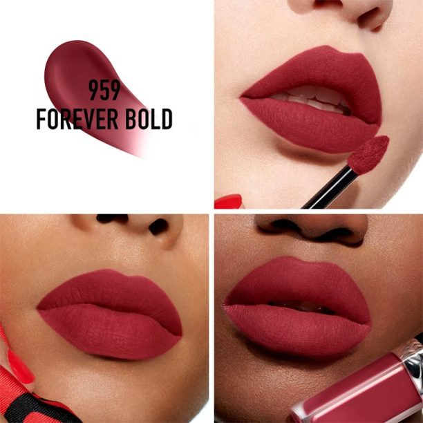 DIOR Rouge Dior Forever Liquid матиращо течно червило цвят 959 Forever Bold 6 мл. на ниска цена