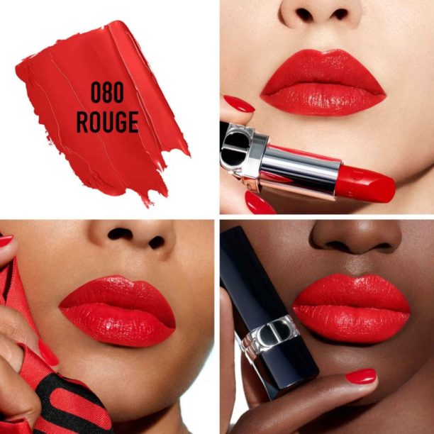 DIOR Rouge Dior The Refill дълготрайно червило пълнител цвят 080 Red Smile Satin 3