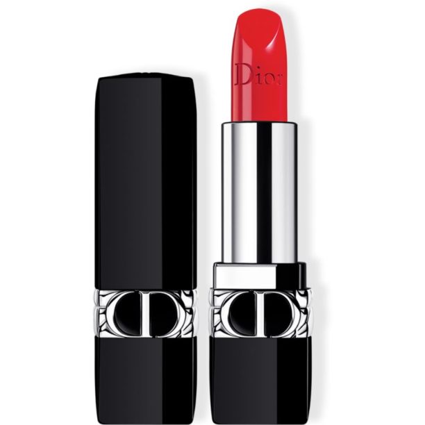 DIOR Rouge Dior дълготрайно червило сменяема цвят 453 Adorée Satin 3