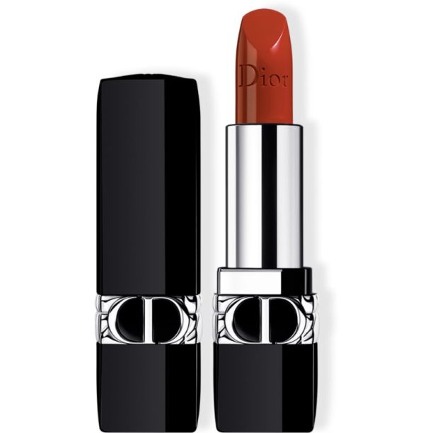 DIOR Rouge Dior дълготрайно червило сменяема цвят 849 Rouge Cinema Satin 3