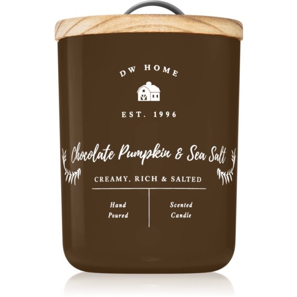 DW Home Farmhouse Chocolate Pumpkin & Sea Salt ароматна свещ 434 гр.