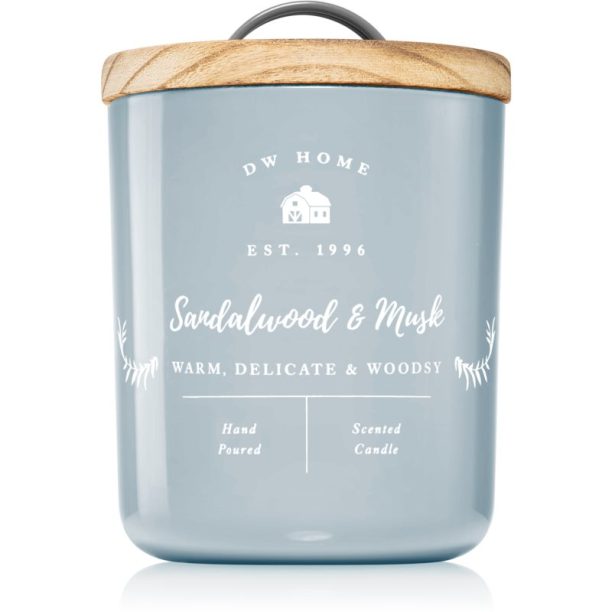 DW Home Farmhouse Sandalwood & Musk ароматна свещ 264 гр.