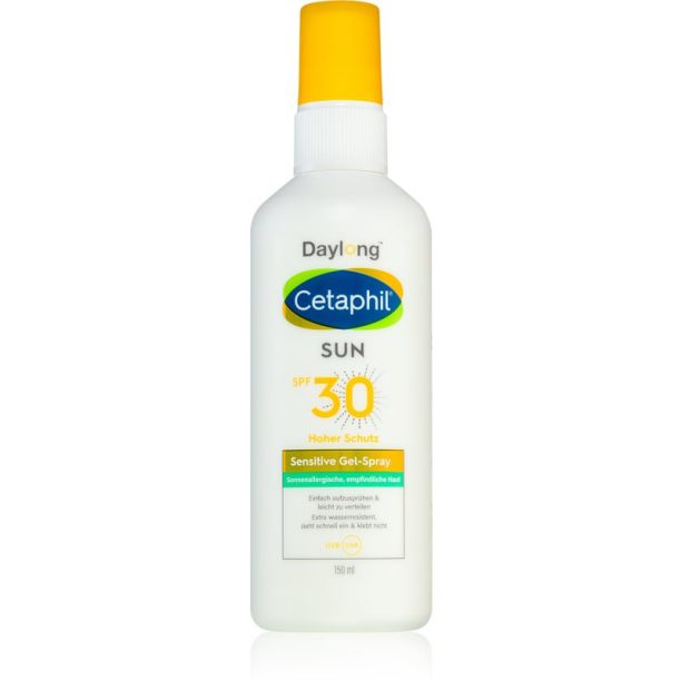 Daylong Cetaphil SUN Sensitive защитен гел-спрей за мазна чувствителна кожа SPF 30 150 мл.