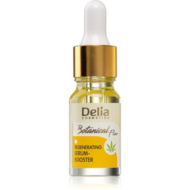 Delia Cosmetics Botanical Flow Hemp Oil регенериращ серум за суха до чувствителна кожа 10 мл.