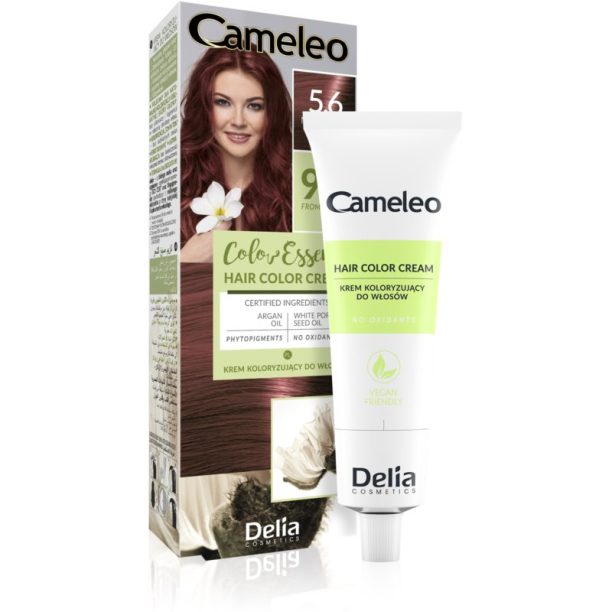 Delia Cosmetics Cameleo Color Essence боя за коса в туба цвят 5.6 Mahogany Brown 75 гр.