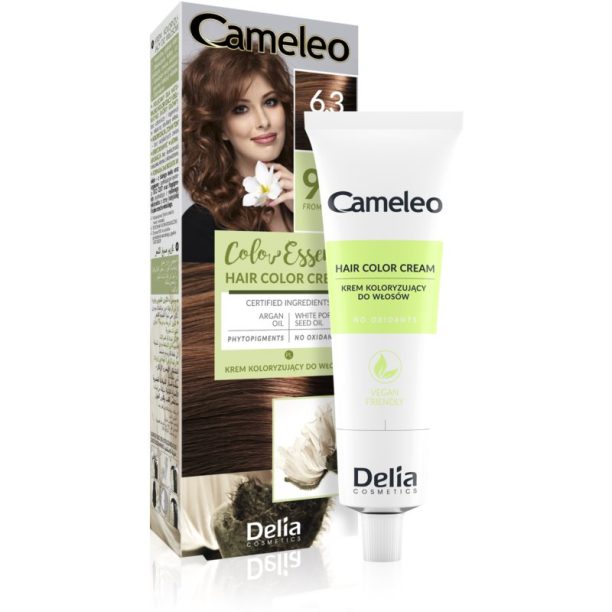 Delia Cosmetics Cameleo Color Essence боя за коса в туба цвят 6.3 Golden Chestnut 75 гр.