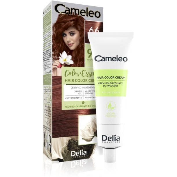 Delia Cosmetics Cameleo Color Essence боя за коса в туба цвят 6.6 Ruby 75 гр.