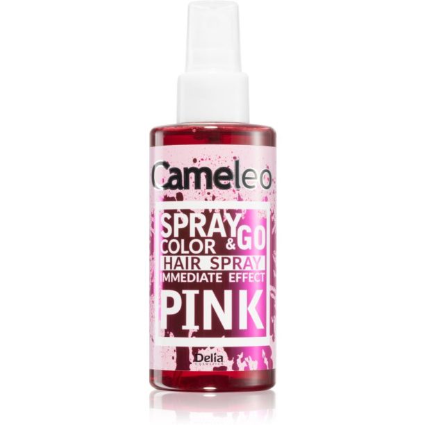 Delia Cosmetics Cameleo Spray & Go спрей боя За коса цвят PINK 150 мл.