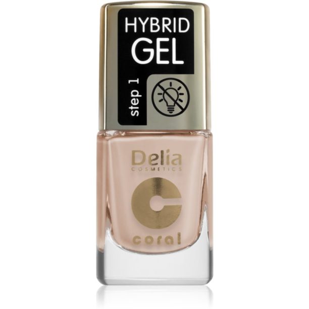 Delia Cosmetics Coral Hybrid Gel гел лак за нокти без използване на UV/LED лампа цвят 112 11 мл.