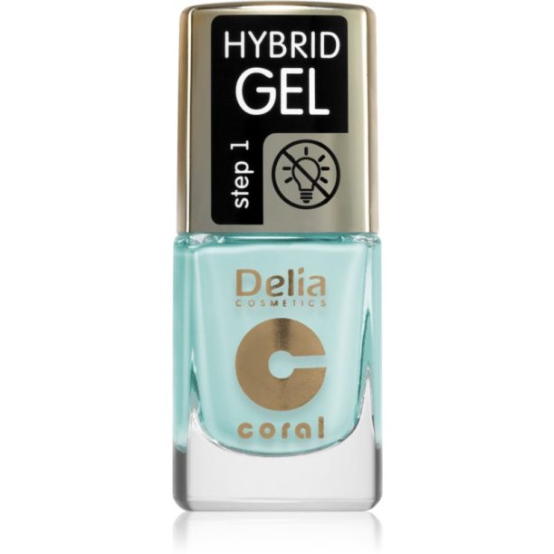 Delia Cosmetics Coral Hybrid Gel гел лак за нокти без използване на UV/LED лампа цвят 114 11 мл.