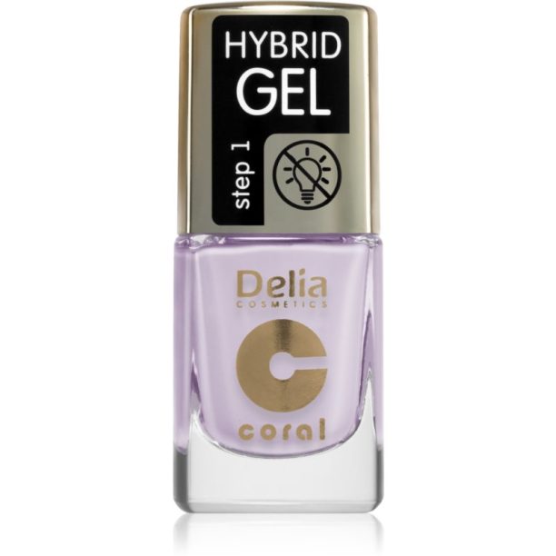 Delia Cosmetics Coral Hybrid Gel гел лак за нокти без използване на UV/LED лампа цвят 115 11 мл.