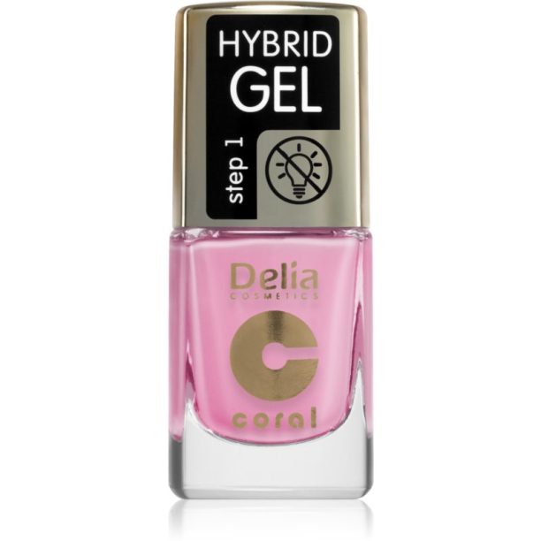 Delia Cosmetics Coral Hybrid Gel гел лак за нокти без използване на UV/LED лампа цвят 116 11 мл.