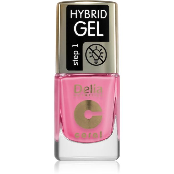 Delia Cosmetics Coral Hybrid Gel гел лак за нокти без използване на UV/LED лампа цвят 117 11 мл.