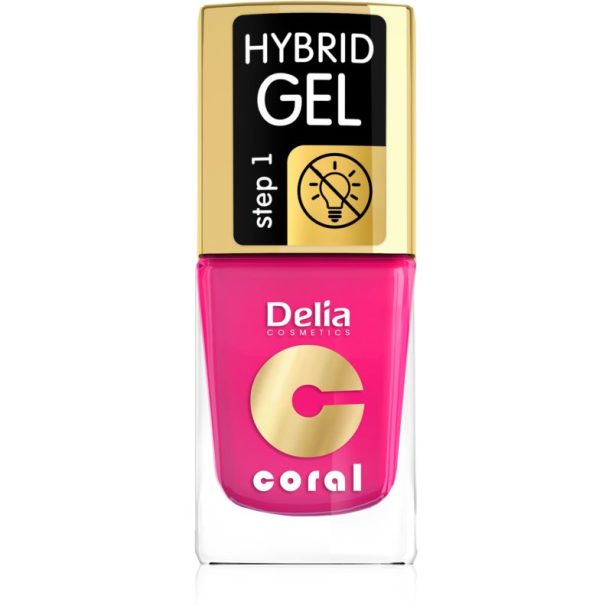 Delia Cosmetics Coral Nail Enamel Hybrid Gel гел лак за нокти цвят 03 11 мл.