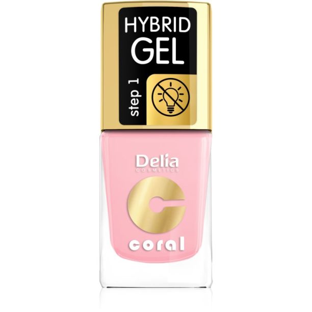 Delia Cosmetics Coral Nail Enamel Hybrid Gel гел лак за нокти цвят 04  11 мл.