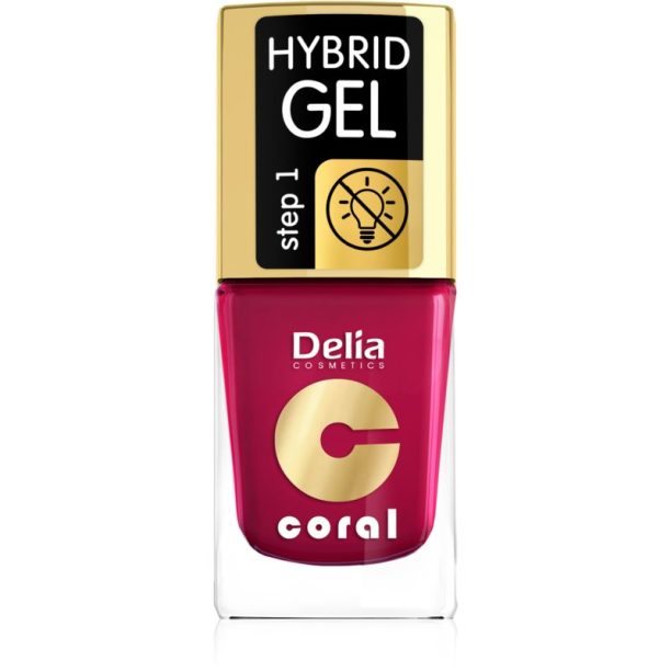 Delia Cosmetics Coral Nail Enamel Hybrid Gel гел лак за нокти цвят 06 11 мл.