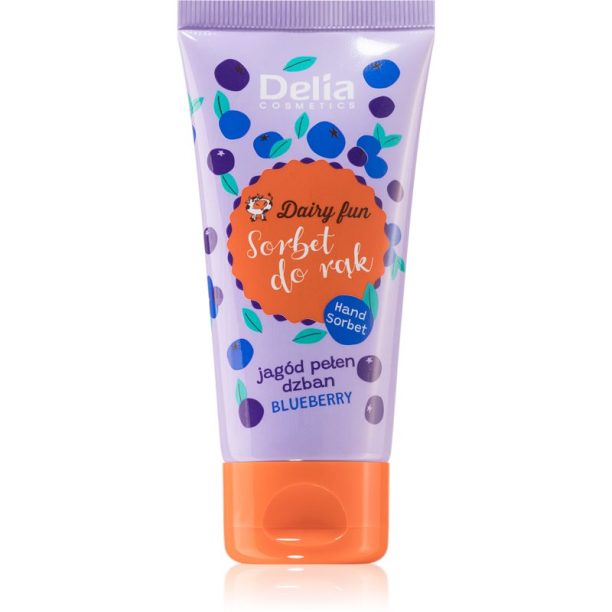 Delia Cosmetics Dairy Fun подхранващ крем за ръце Blueberry 50 мл.