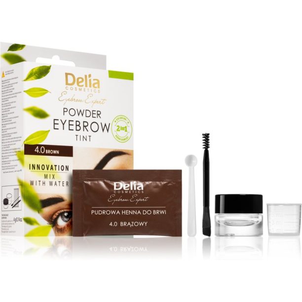 Delia Cosmetics Eyebrow Expert тонираща боя за вежди цвят 4.0 Brown 4 гр.