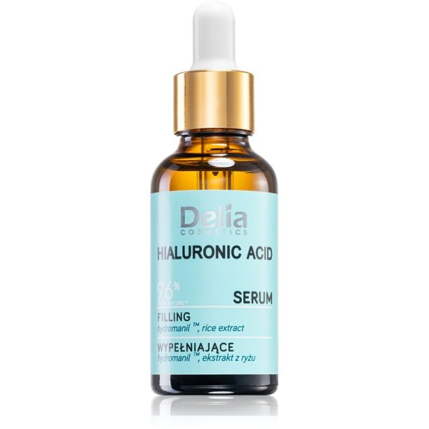 Delia Cosmetics Hyaluronic Acid запълващ серум за лице