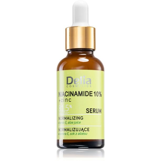 Delia Cosmetics Niacinamide 10% + zinc обновяващ серум за лице