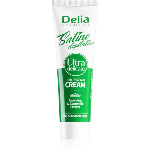 Delia Cosmetics Satine Depilation Ultra-Delicate крем за депилация  за чувствителна кожа