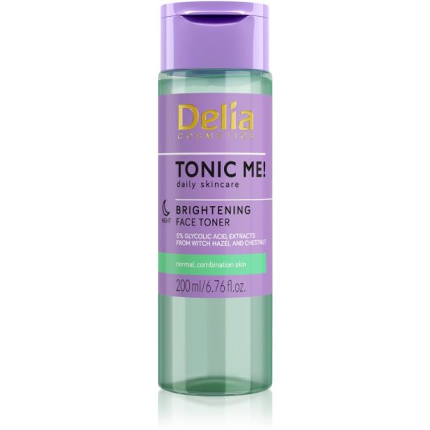 Delia Cosmetics Tonic Me! озаряващ тоник за нощ 200 мл.