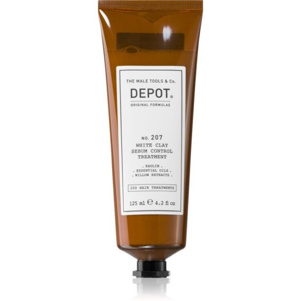 Depot No. 207 White Clay Sebum Control Treatment почистваща грижа за всички видове коса 125 мл.