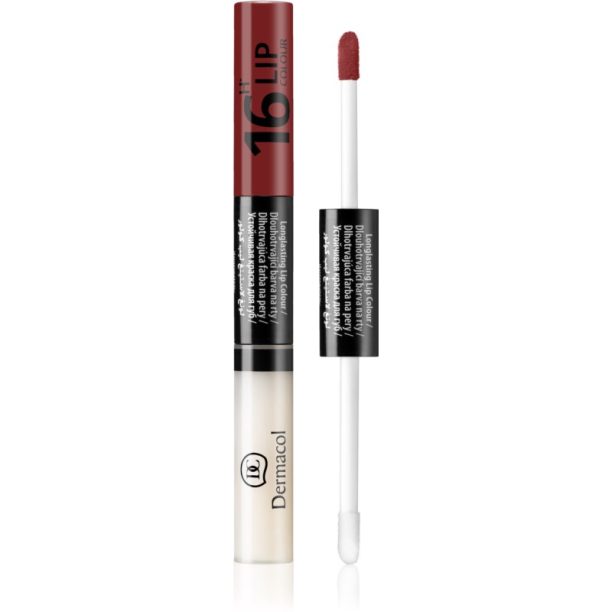 Dermacol 16H Lip Colour дълготране двуфазен цвят и гланц за устни цвят 12 4.8 гр.