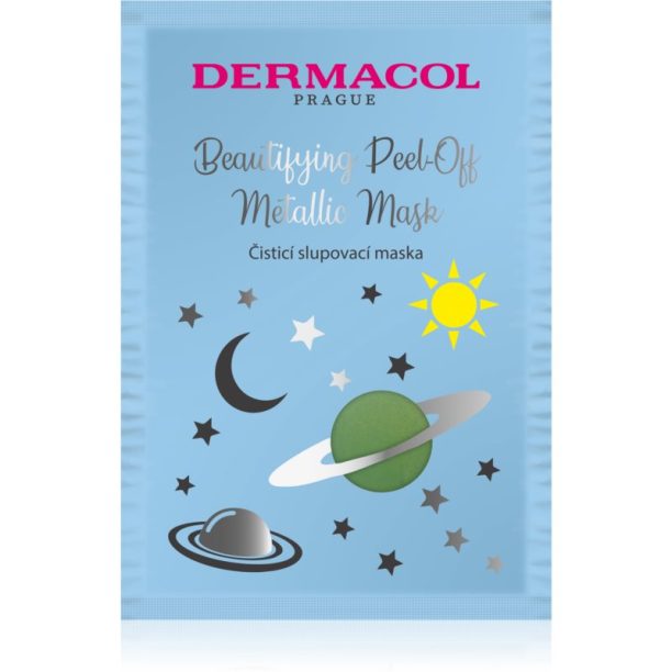 Dermacol Beautifying Peel-Off Metallic Mask отлепваща се маска  за дълбоко почистване