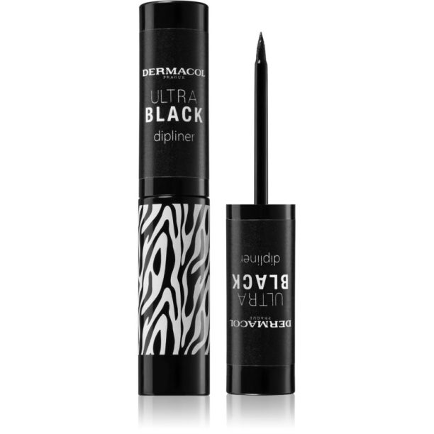 Dermacol Black Sensation Ultra Black течни очни линии цвят Black 2.8 мл.