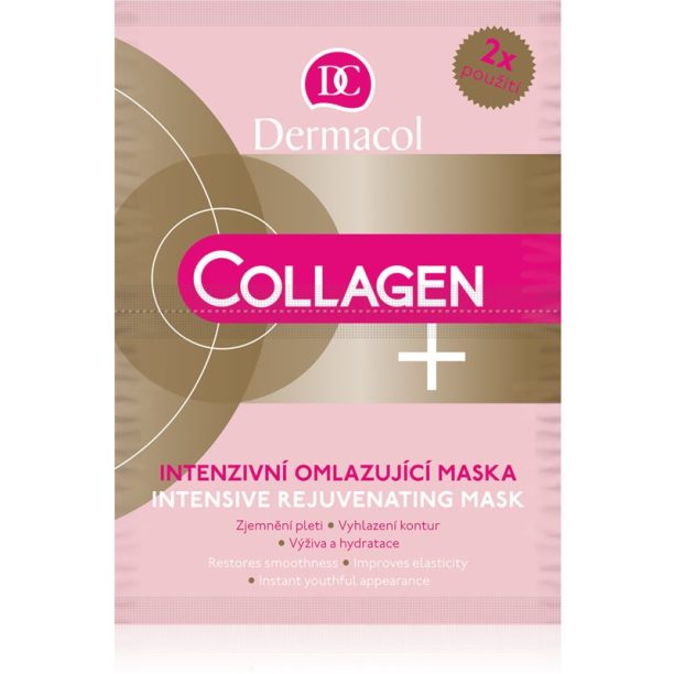 Dermacol Collagen + подмладяваща маска 2 x 8 гр.