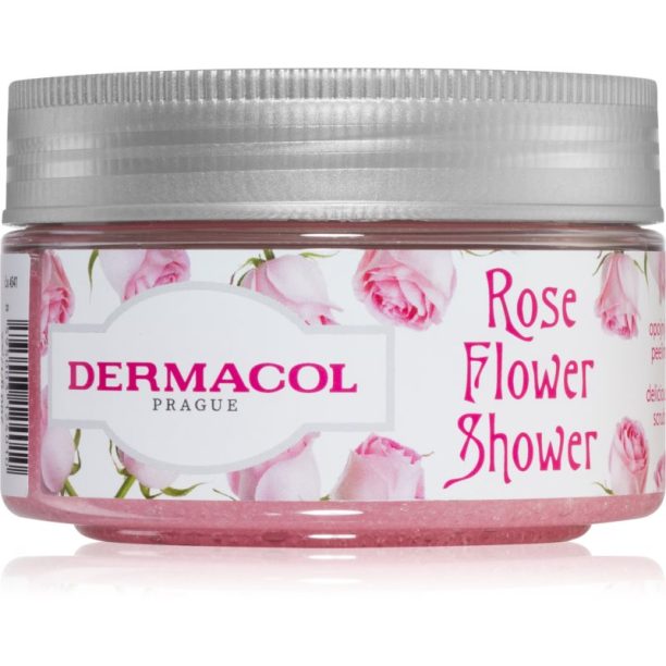 Dermacol Flower Care Rose захарен скраб за тяло 200 гр.