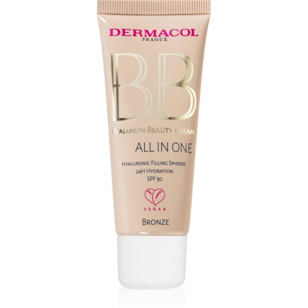 Dermacol Hyaluron Beauty Cream хидратиращ BB крем SPF 30 цвят No. 2 Bronze 30 мл.