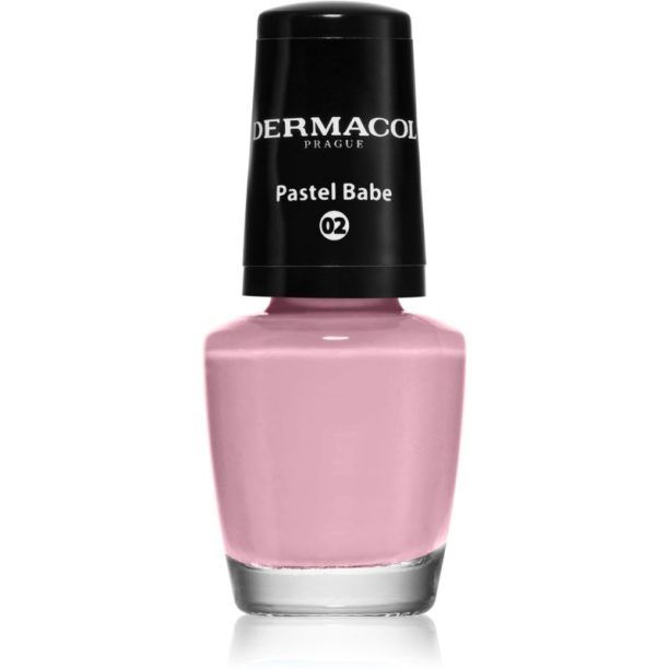 Dermacol Mini лак за нокти цвят 02 Pastel Babe 5 мл.