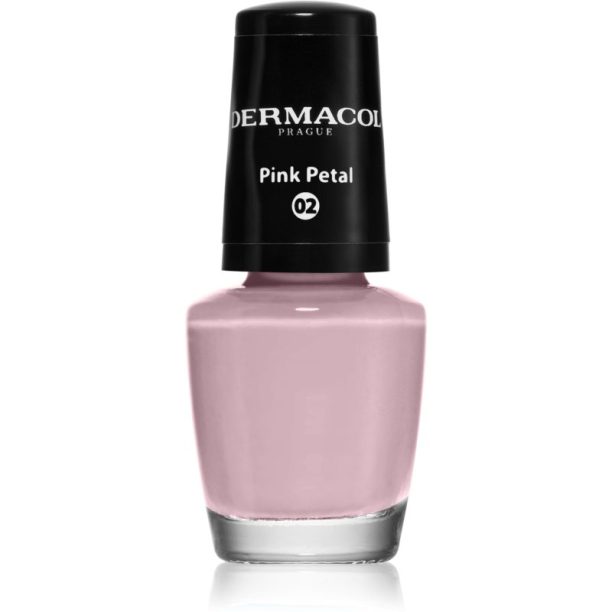 Dermacol Mini лак за нокти цвят 02 Pink Petal 5 мл.