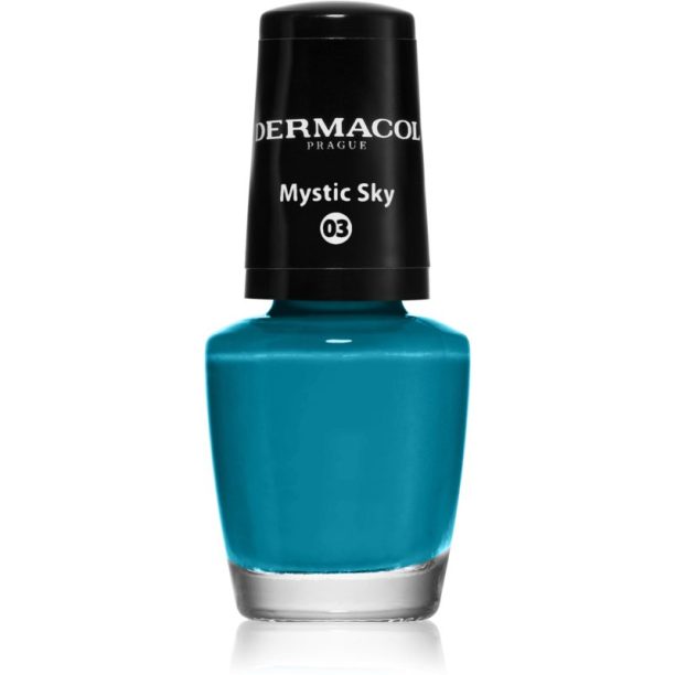 Dermacol Mini лак за нокти цвят 03 Mystic Sky 5 мл.