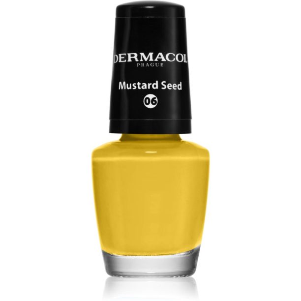 Dermacol Mini лак за нокти цвят 06 Mustard Seed 5 мл.