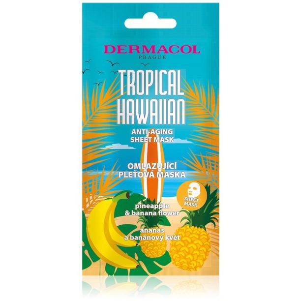 Dermacol Tropical Hawaiian платнена маска с подмладяващ ефект 23 гр.